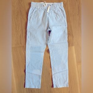 J. Crew Crewcuts blue and white seersucker pant‎ NWT Boys 12